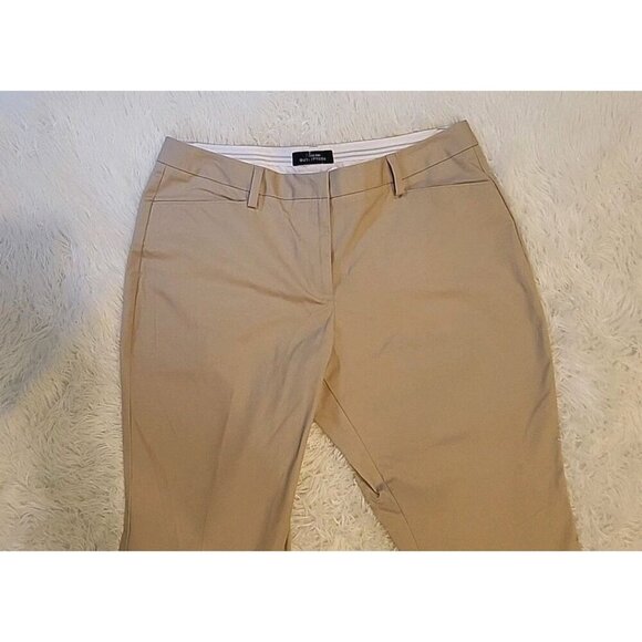 The Outfitters Lands End Womens Pants 16 Khaki Tan NWOT Chino Cotton PolySpandex - Picture 2 of 10